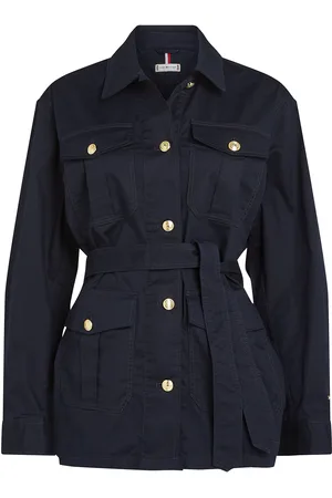 Tommy Hilfiger Gold Button Utility Jacket Navy