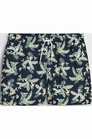 GANT Tropical Leaves Print Swim Shorts Patterned