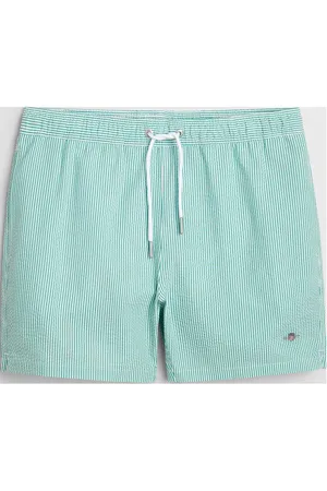 GANT Seersucker Swim Shorts Green