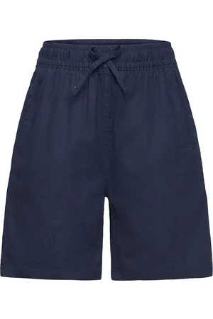 GANT Cotton Linen Shorts Navy