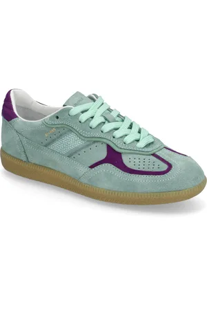ALOHAS Tb.490 Rife Blue Leather Sneakers Green