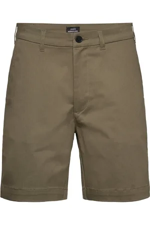 Mads Norgaard Cotton Twill Stretch Elias Shorts Green
