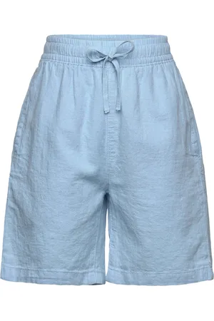 GANT Cotton Linen Shorts Blue
