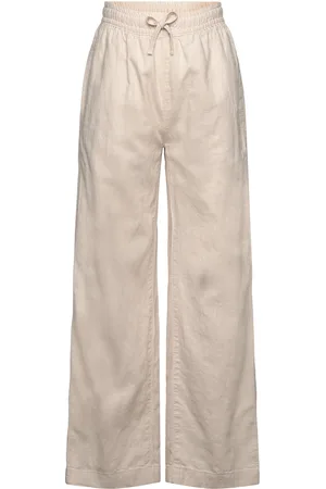 GANT Cotton Linen Pants Beige