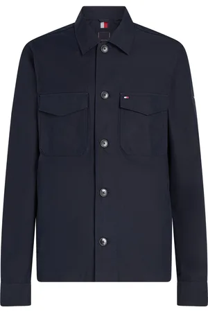 Tommy Hilfiger Cotton Nylon Shirt Jacket Navy