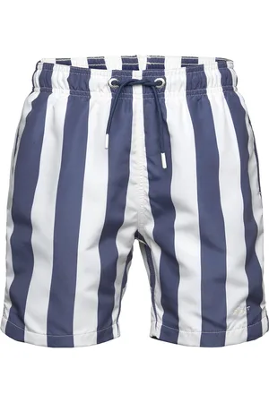 GANT Block Stripe Swim Shorts Blue