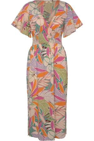 Rip Curl Cala Vadella Midi Dress Patterned