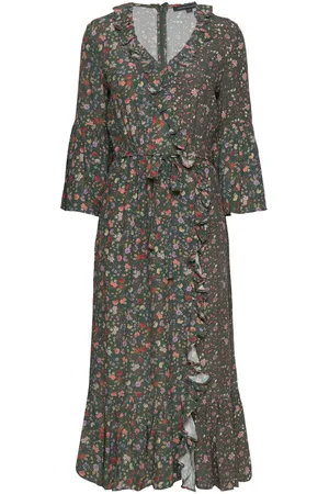 French Connection Annifrida Delphine Wrap Dress Patterned