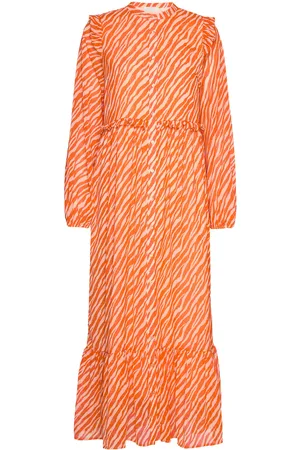 Notes Du Nord Genny Recycled Maxi Dress Orange