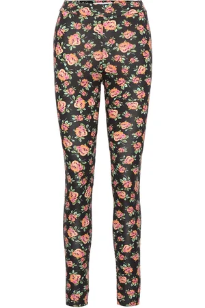 MANGO Floral Print Leggings Patterned