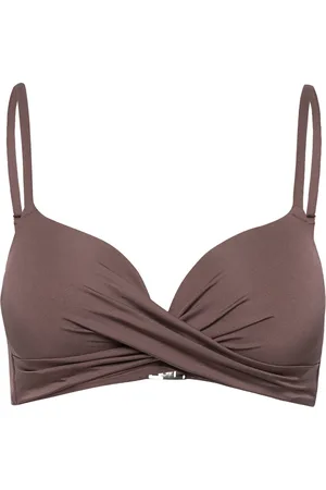 Lindex Swim Bra Love Tshirt Brown