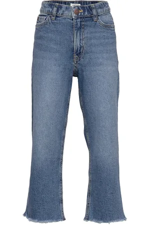 Lindex Trousers Vanja Blue Wide Blue