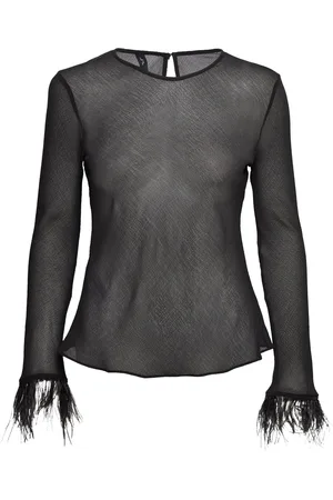 MANGO Blouse With Feather Detail