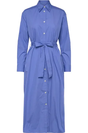 GANT Rel Poplin Shirt Dress Blue