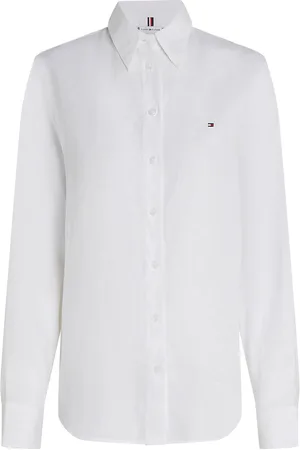 Tommy Hilfiger Ess Linen Relaxed Shirt White