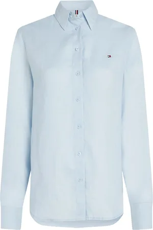 Tommy Hilfiger Ess Linen Relaxed Shirt Blue