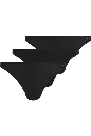 Tommy Hilfiger 3 Pack Dipped Bikini Black