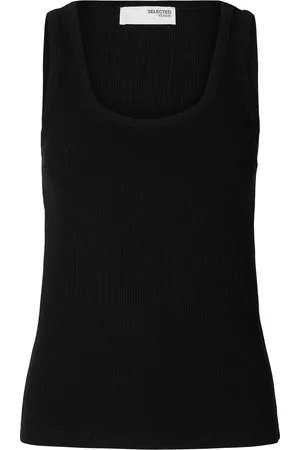 SELECTED Slfanna U-Neck Tank Top Noos