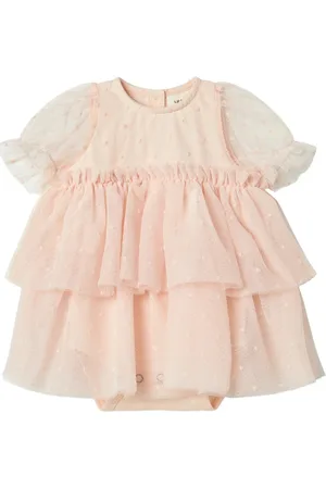 Lil Atelier Nbffrilla Ss Loose Tulle Body Dress Lil Pink