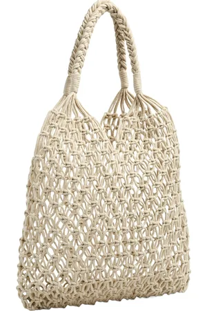 Pieces® Pctaniliana Crochet Shopper Beige