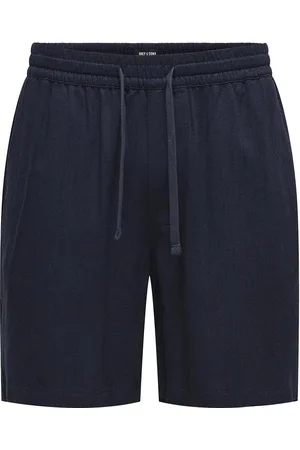 Only & Sons Onstel Visc Lin Shorts 0075 Cs Navy