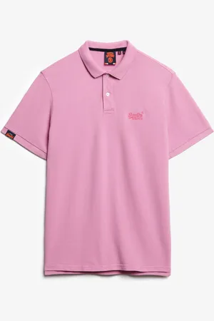 Superdry Vint Destroy Polo Pink