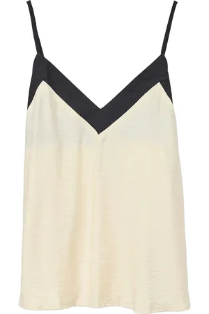 VERO MODA Vmdenise Singlet Top Wvn Btq Ga Cream