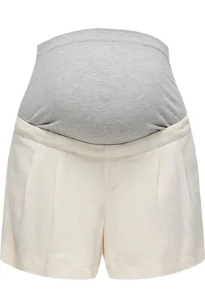 ONLY Olmsiesta Hw Linen Bl Shorts Pnt Cream