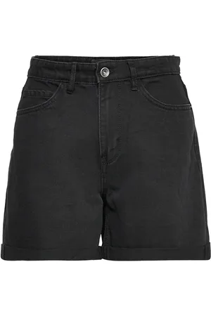 ONLY Onlvega Hw Mom Dnm Shorts Noos Black