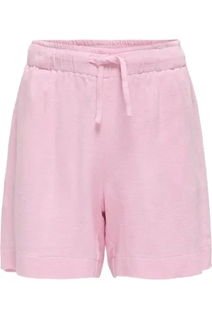 ONLY Kogsiesta Pullup Linenbl Shorts Pnt Noos Pink