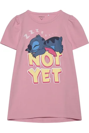 NAME IT Nmfasta Stitch Ss Nightgown Wdi Pink