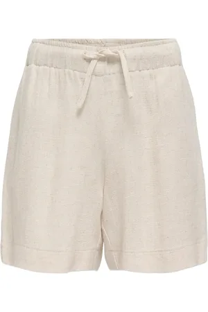 ONLY Kogsiesta Pullup Linenbl Shorts Pnt Noos Cream