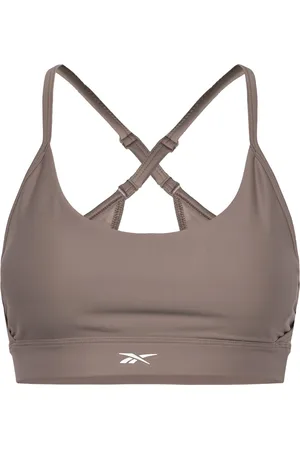 Reebok Lux Strappy Sports Bra Brown