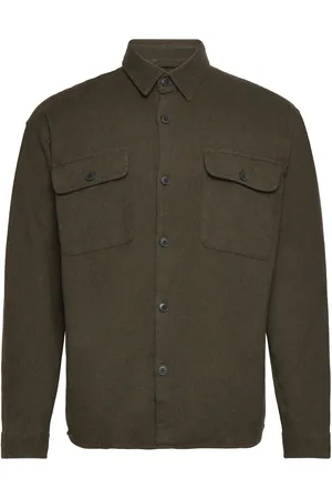 SELECTED Slhloosemason-Twill Overshirt Ls Noos Brown