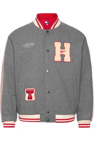 Tommy Hilfiger Tjm Wool Varsity Bomber Grey