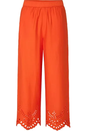 Y.A.S Elva Hw Ankle Pant S. Orange