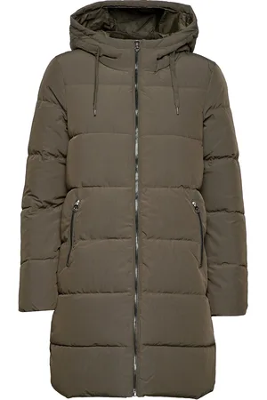 ONLY Onldolly Long Puffer Coat Otw Green