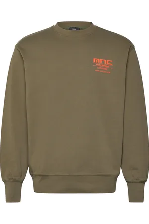 Mads Norgaard Compact Cotton Mnc Crew Khaki