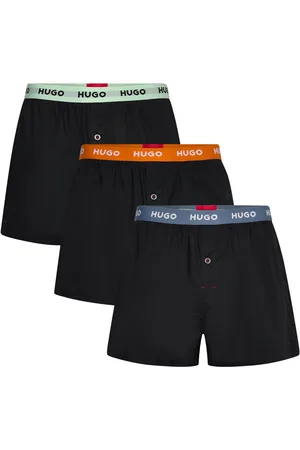 HUGO BOSS Woven Boxer Triplet Black
