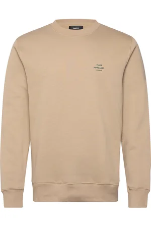 Mads Norgaard Standard Crew Logo Sweat Beige