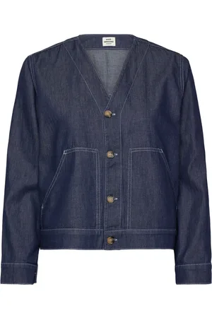 Mads Norgaard Air Denim Pil Jacket Navy