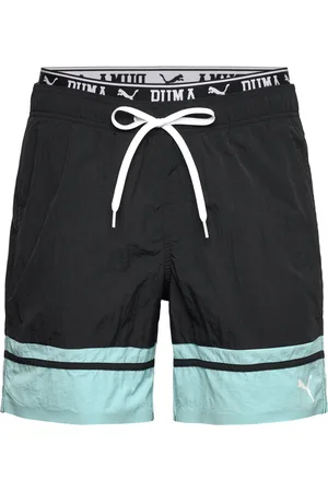 PUMA Men Colour Block Mid Shorts 1P Black