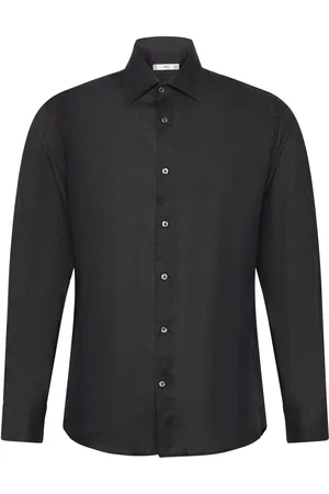 MANGO Regular-Fit 100% Linen Shirt Black