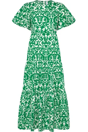 Y.A.S Greena Ss Ankle Dress S. Patterned
