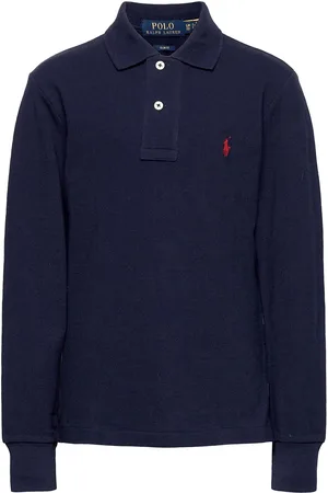 Ralph Lauren Basic Mesh-Slim Polo-Tp-Knt Blue