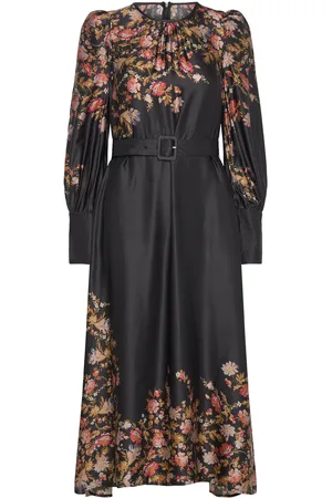 by Ti Mo Satin Midi Dress Black