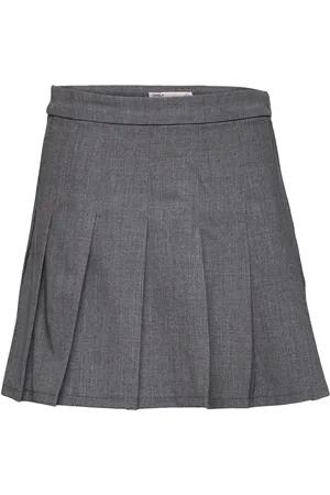 ONLY Kogoxford Short Pleat Skirt Tlr Grey