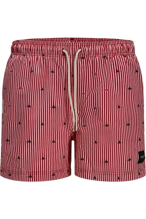 JACK & JONES Jpstmaui Jjswim Mini Stripe Akm Sn Red Jack & J S