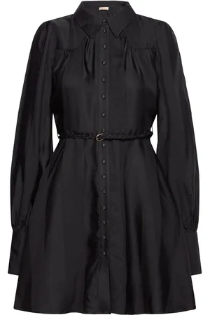 by Ti Mo Striped Mini Dress Black