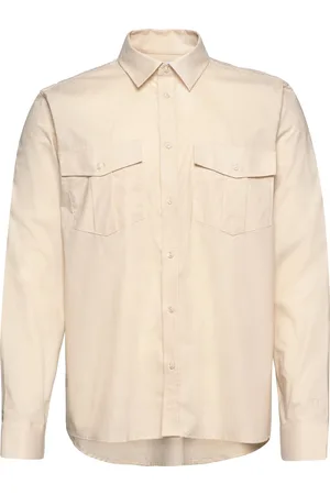 Les Deux Lincoln Ripstop Shirt Beige
